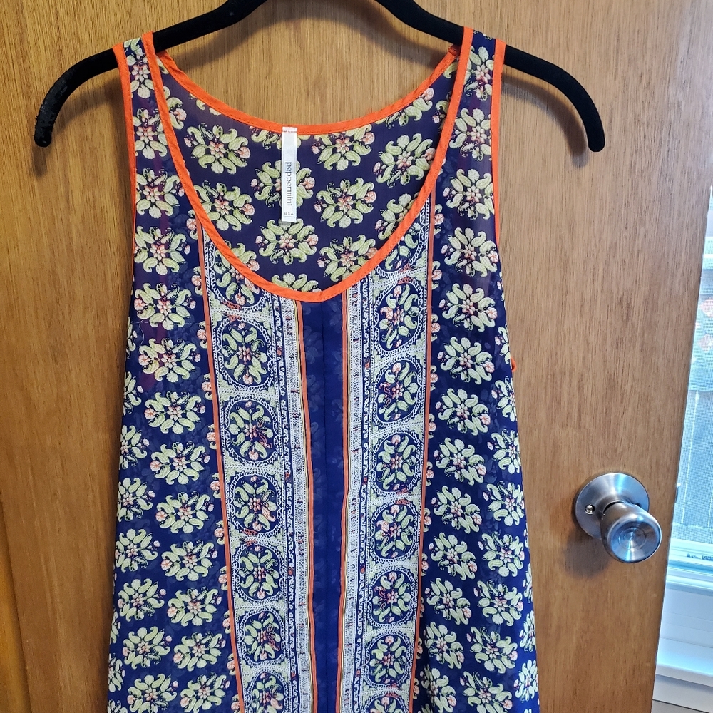 Floral patterned tank